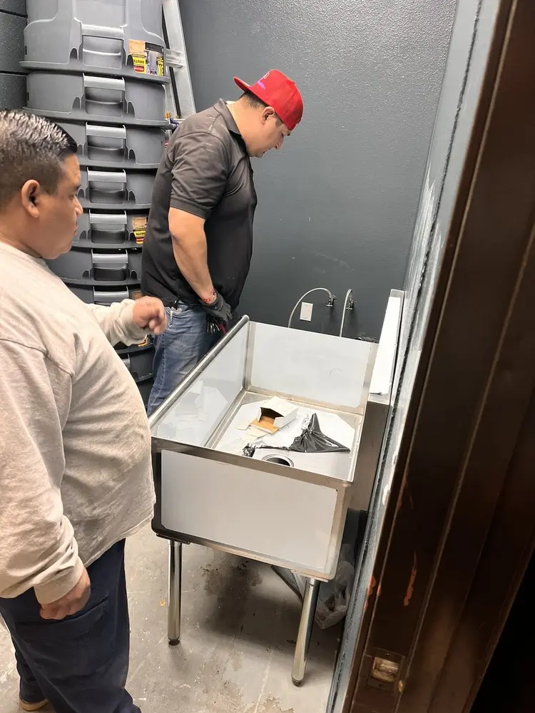 Commercial plumbing and sink installation in New Strasburg