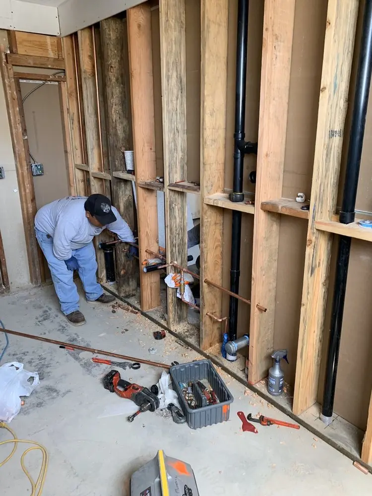 Commercial rough-in plumbing for Water Heater Replacement in New Strasburg